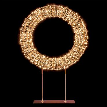 PREMIER DECORATIONS ROSE GOLD TABLE TOP WREATH