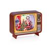 PREMIER DECORATIONS LIT TV WATER SPINNER W/SANTA AND CHILD SCENE