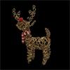 NOMA 38CM BROWN WICKER RUDOLPH WITH 40 LEDS
