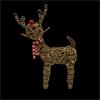 NOMA 52CM BROWN WICKER RUDOLPH WITH 60 LEDS