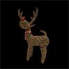 NOMA 70CM BROWN WICKER RUDOLPH WITH 80 LEDS