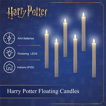 NOMA 6 FLOATING MAGIC WAX CANDLES WITH WAND