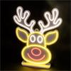 NOMA 60CM NEON SMILING REINDEER HEAD