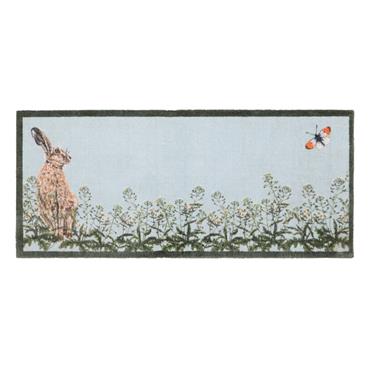 HUG RUG SALLY SWANNELL HARE & SHEPHERD'S PURSE RUNNER 65X150