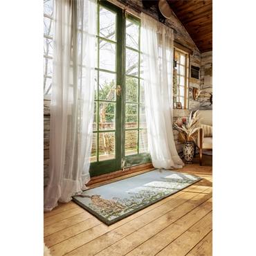 HUG RUG SALLY SWANNELL HARE & SHEPHERD'S PURSE RUNNER 65X150