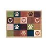 HUG RUG PATCHWORK PAWS GREEN 65X85