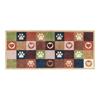 HUG RUG PATCHWORK PAWS GREEN RUNNER 65X150
