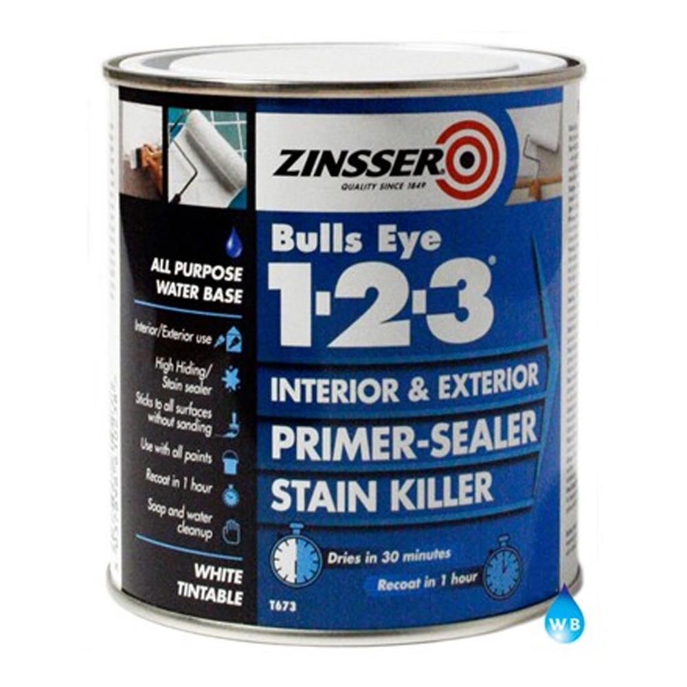 Zinsser Bulls Eye 123 123 Primer Sealer 1 Litre White ZN610221 Heavins.ie