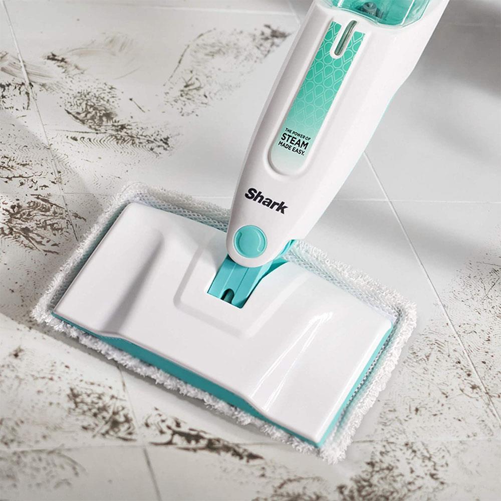 Shark Pro Steam Mop White & Mint S1000UK Heavins.ie