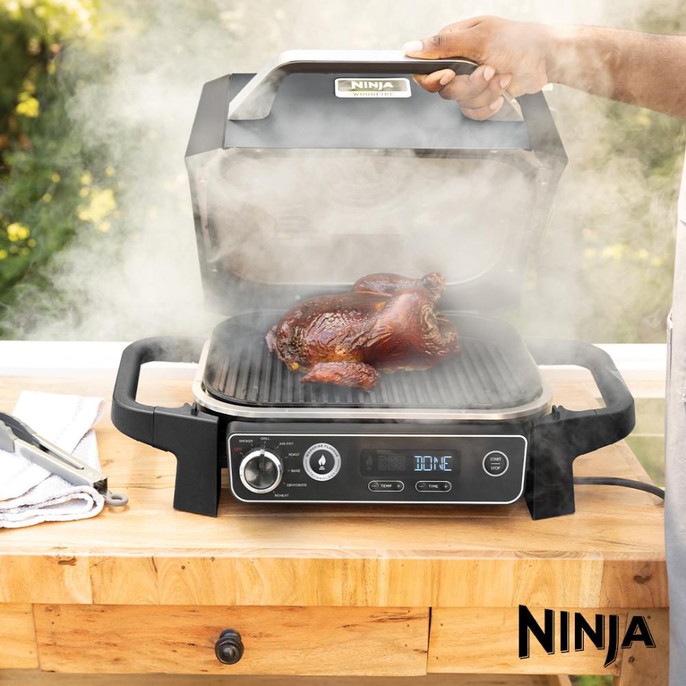 Ninja Woodfire Electric BBQ Grill & Smoker and Air Fryer OG701UK