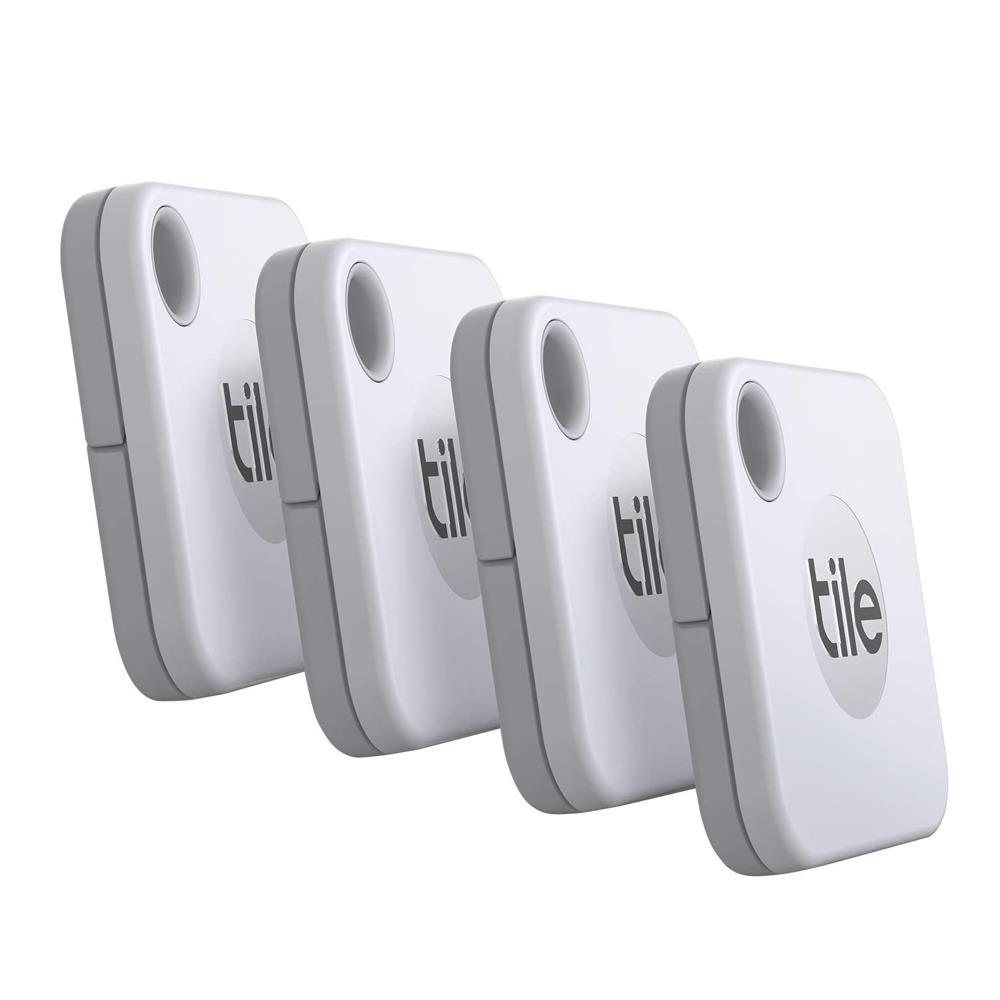 Tile Tile Mate Bluetooth Tracker 4 Pack White 89RE19004 Topline