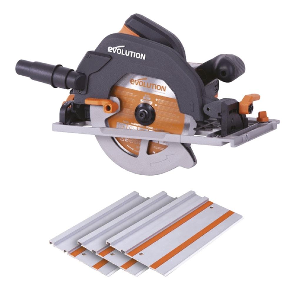 Evolution Circular Track Saw Kit 185mm 1600W 240V HTCR185CCSX