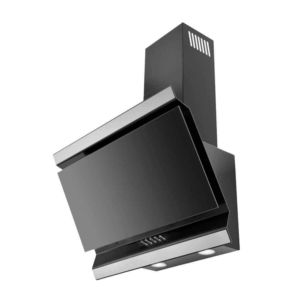 black angled cooker hood 90cm