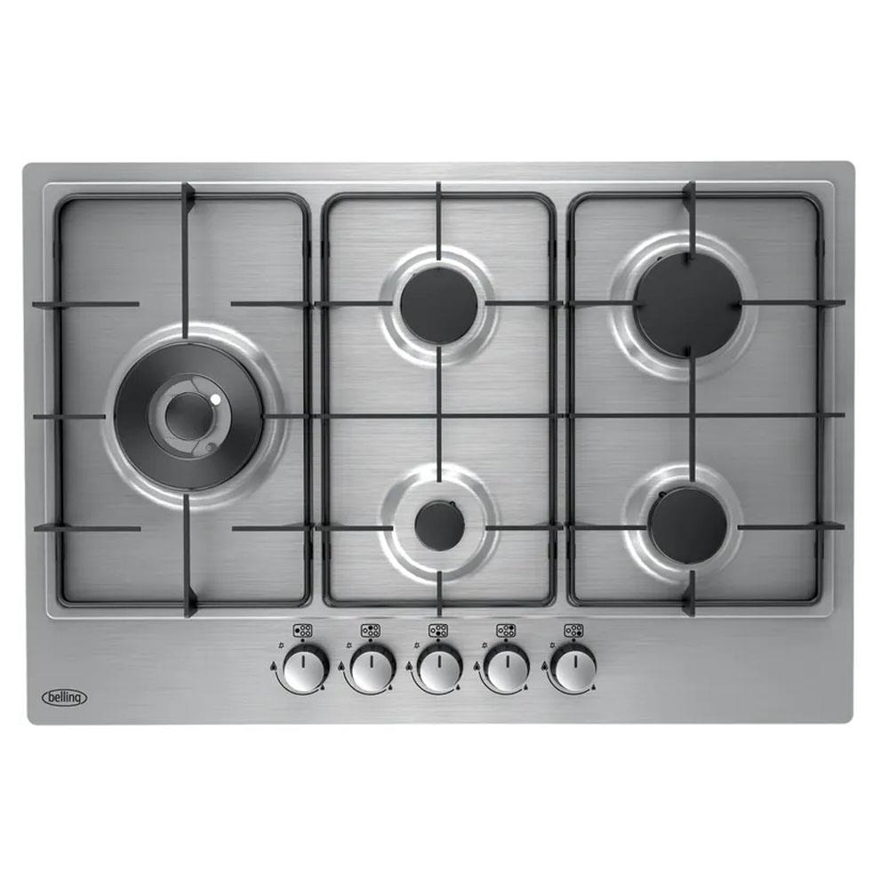Belling 75cm 5 Ring Gas Hob Stainless Steel BGH75CSTALPG Heavins