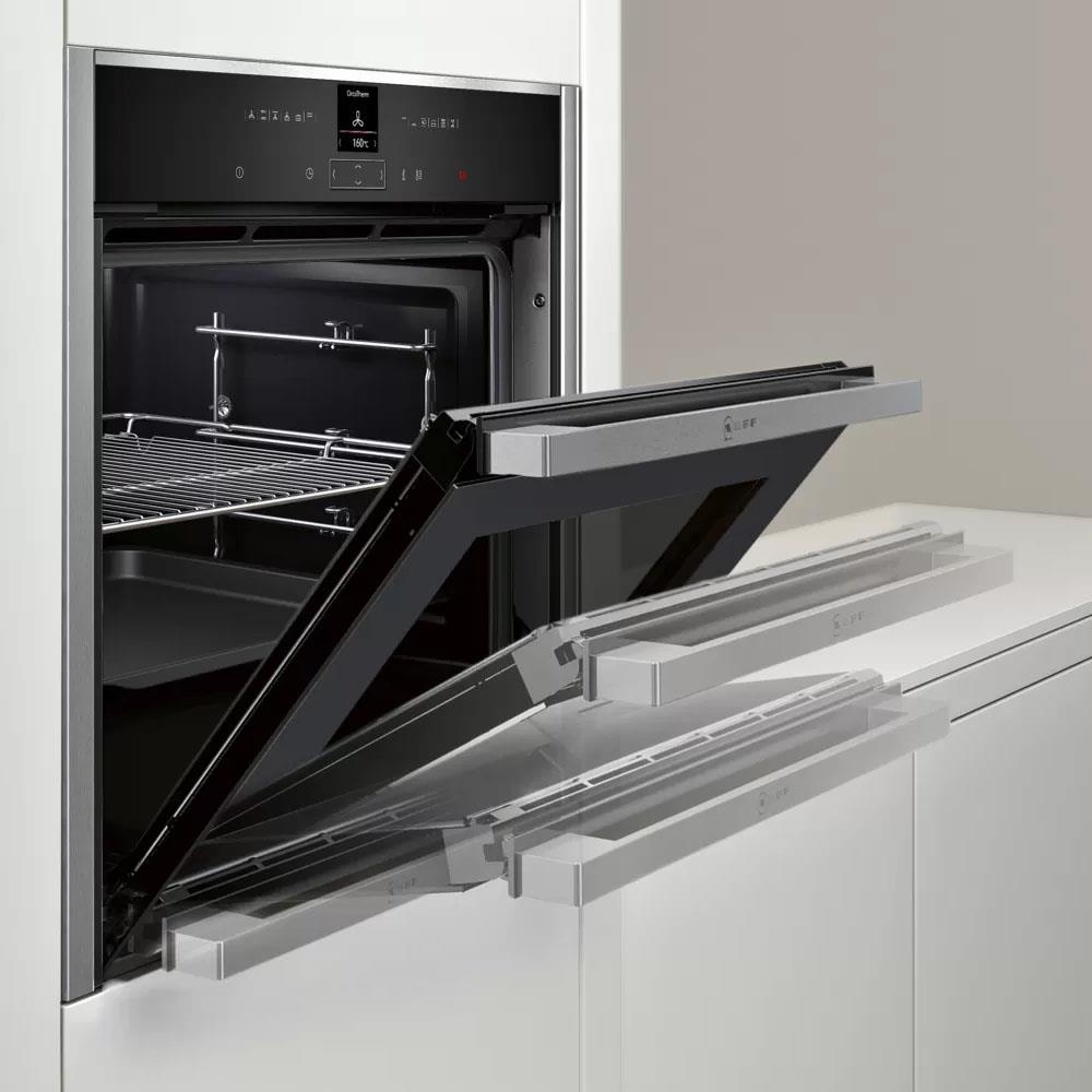 Neff Builtin Single Oven Slide and Hide Door Stainless Steel B57CR22N0B Topline Heavins Neff Builtin Single Oven Slide and Hide Door Stainless Steel B57CR22N0B Topline Heavins