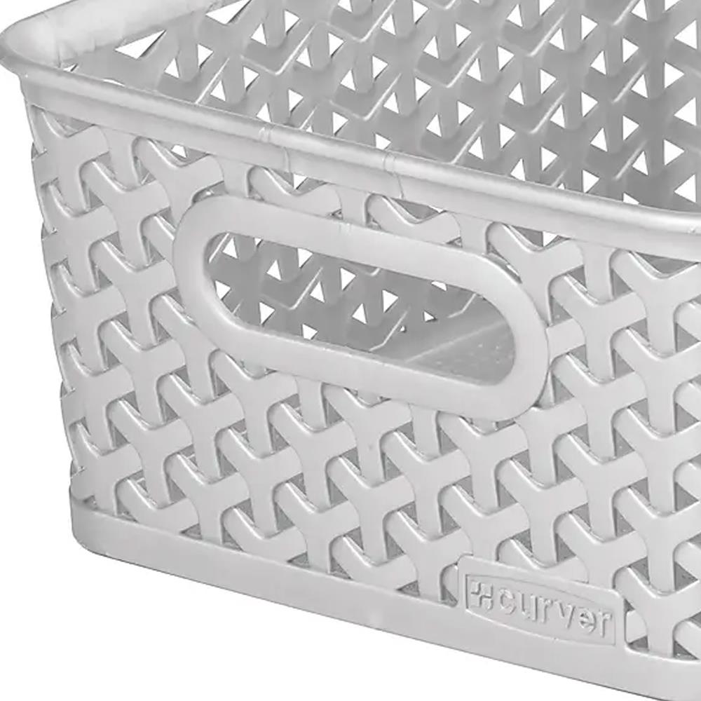 Curver My Style Small Rectangular Basket 8 Litre CUR232281 Heavins.ie