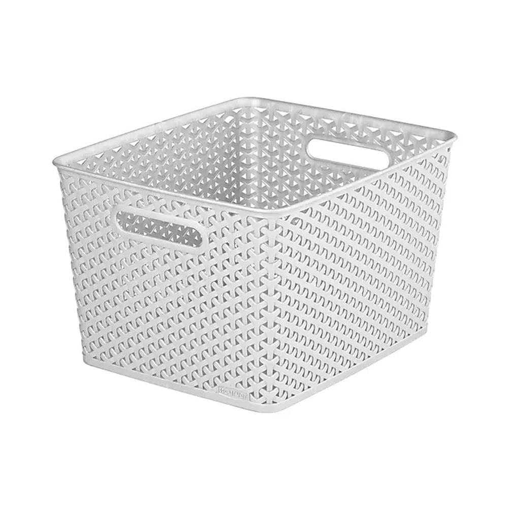 Curver My Style Large Retangular Basket 18 Litre Grey