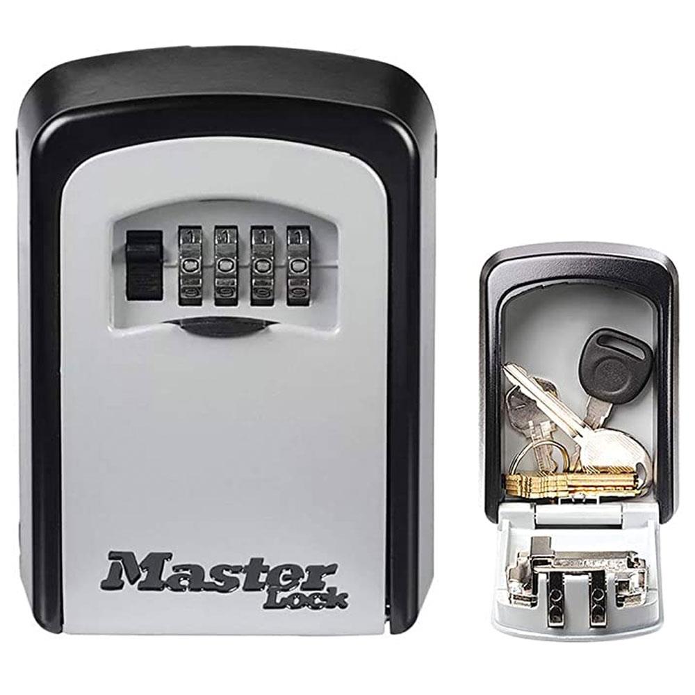 Masterlock Standard Wall Mounted Key Lock Box (Up To 3 Keys) Black