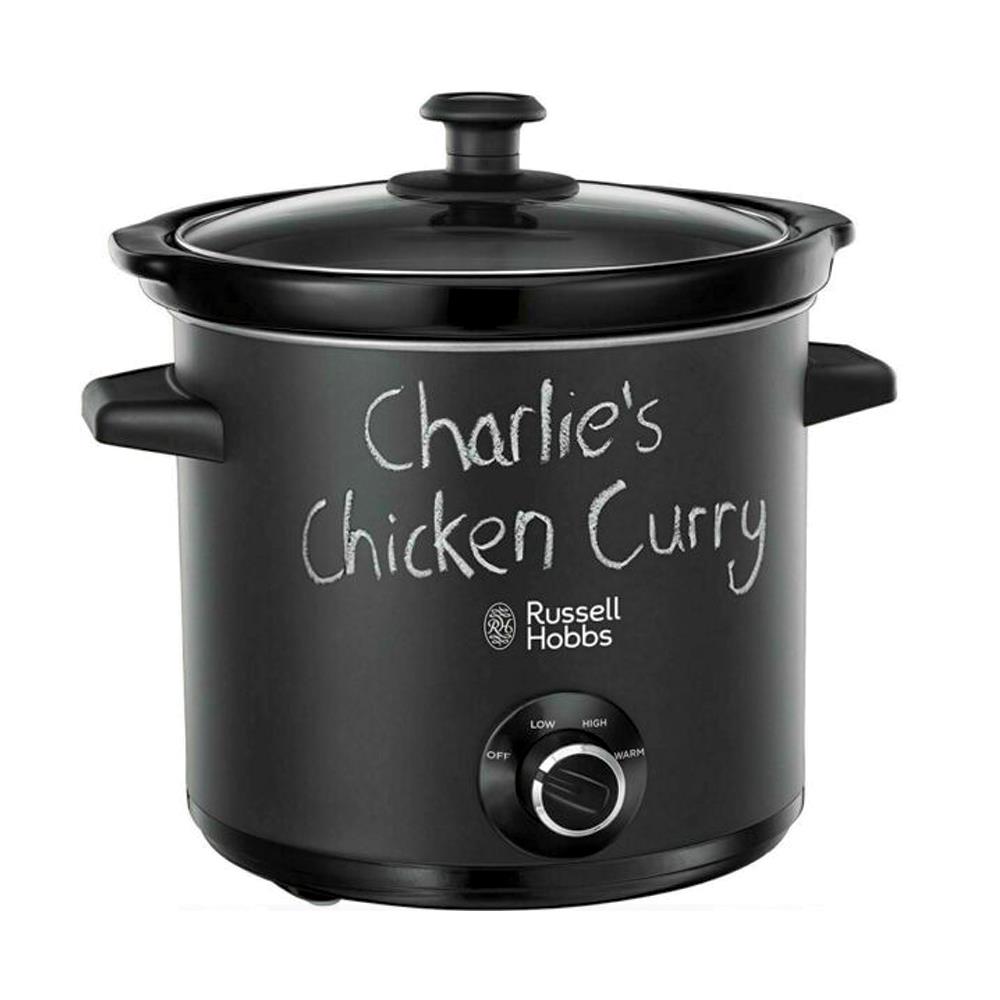 Russell Hobbs Chalkboard Slow Cooker 3.5 Litre Black 24180 Heavins.ie