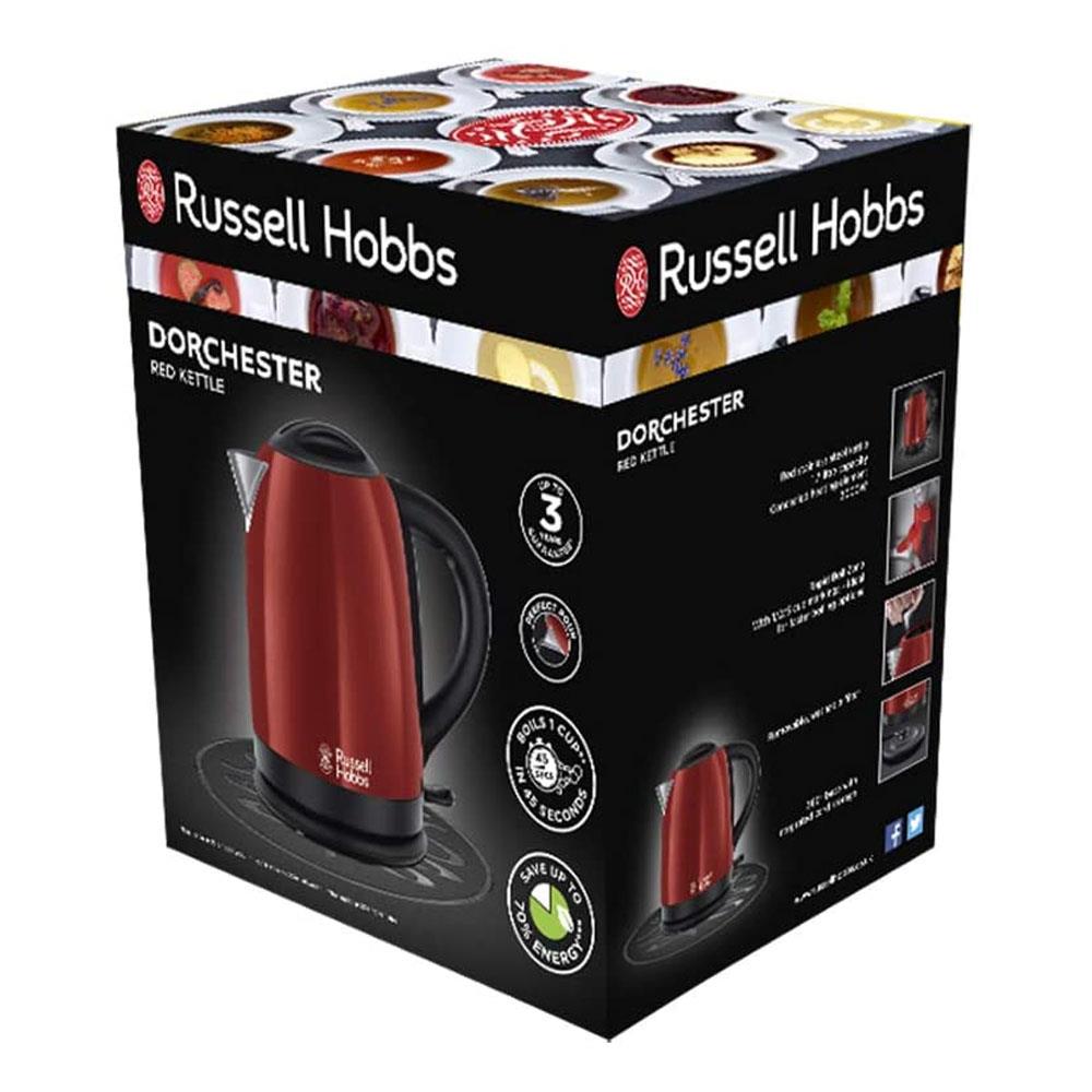 Russell Hobbs 1.7 Litre Rapid Boil Dorchester Kettle Red 20092