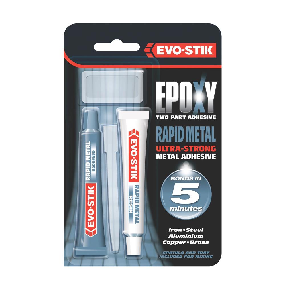 EvoStik Rapid Metal 2 Part Epoxy Adhesive Glue 30ml Heavins Euronics