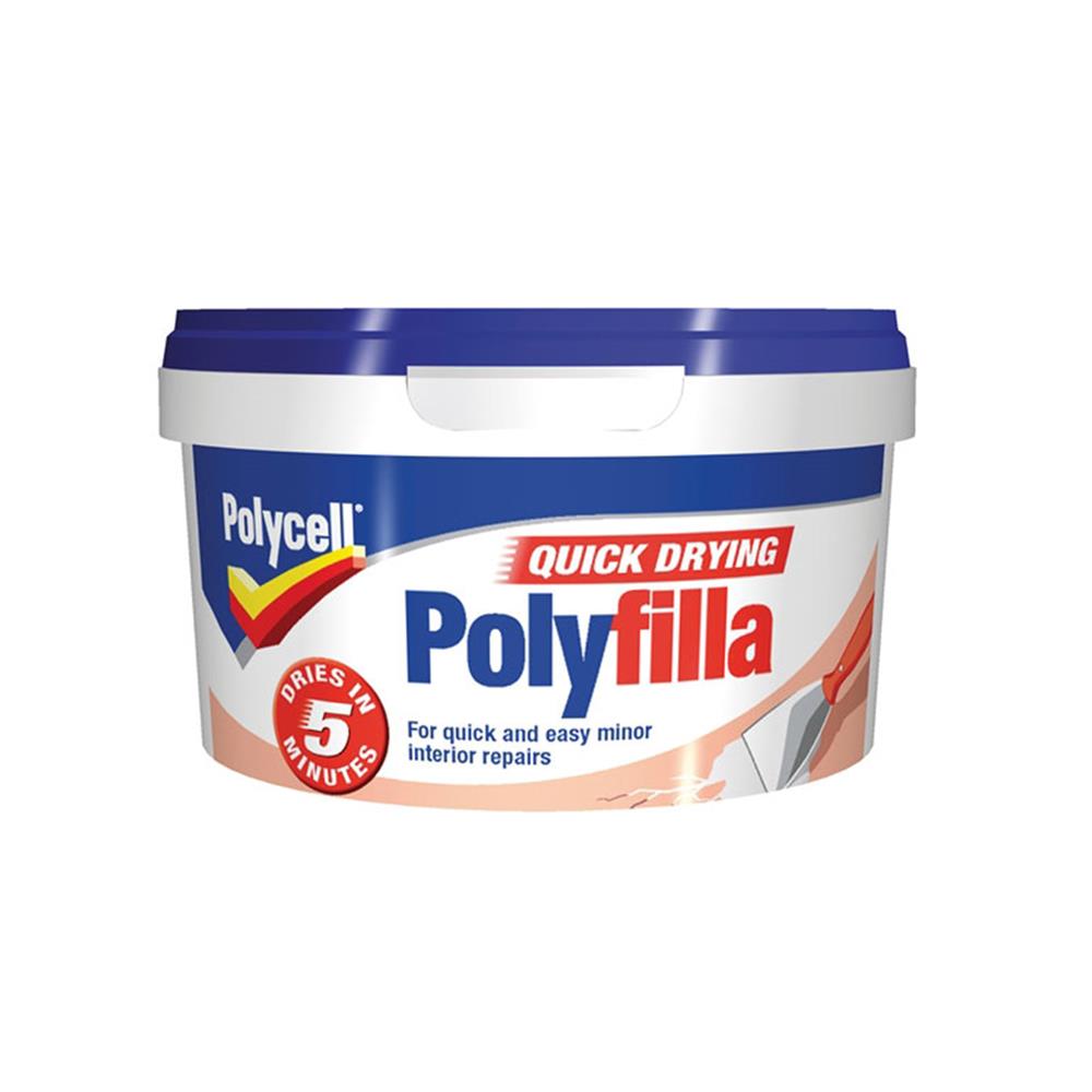 Polycell Quick Drying Polyfilla Wall Filler 500g 5085286 Heavins.ie