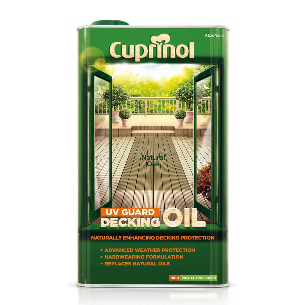 Cuprinol Decking Oil 5 Litre Natural Oak 5122415 Heavins ie