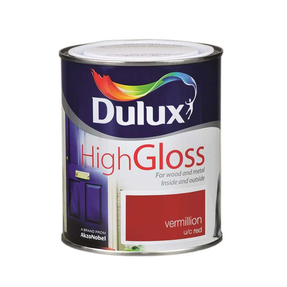 Dulux 750ml High Gloss Vermillion 5083968 Heavins.ie