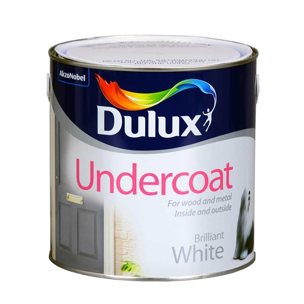 Dulux 2.5 Litre Undercoat White 5084412 Heavins.ie