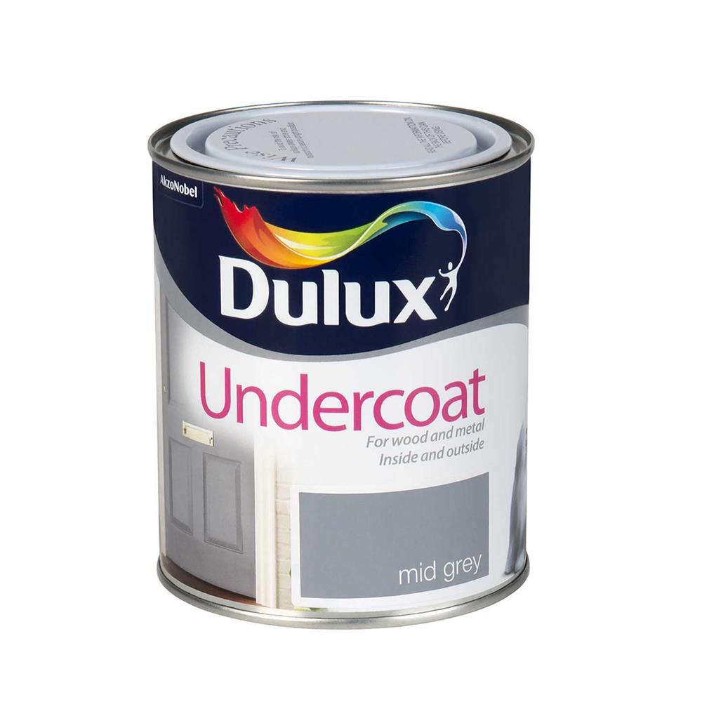 Dulux 750ml Undercoat Mid Grey 5084420 Heavins.ie
