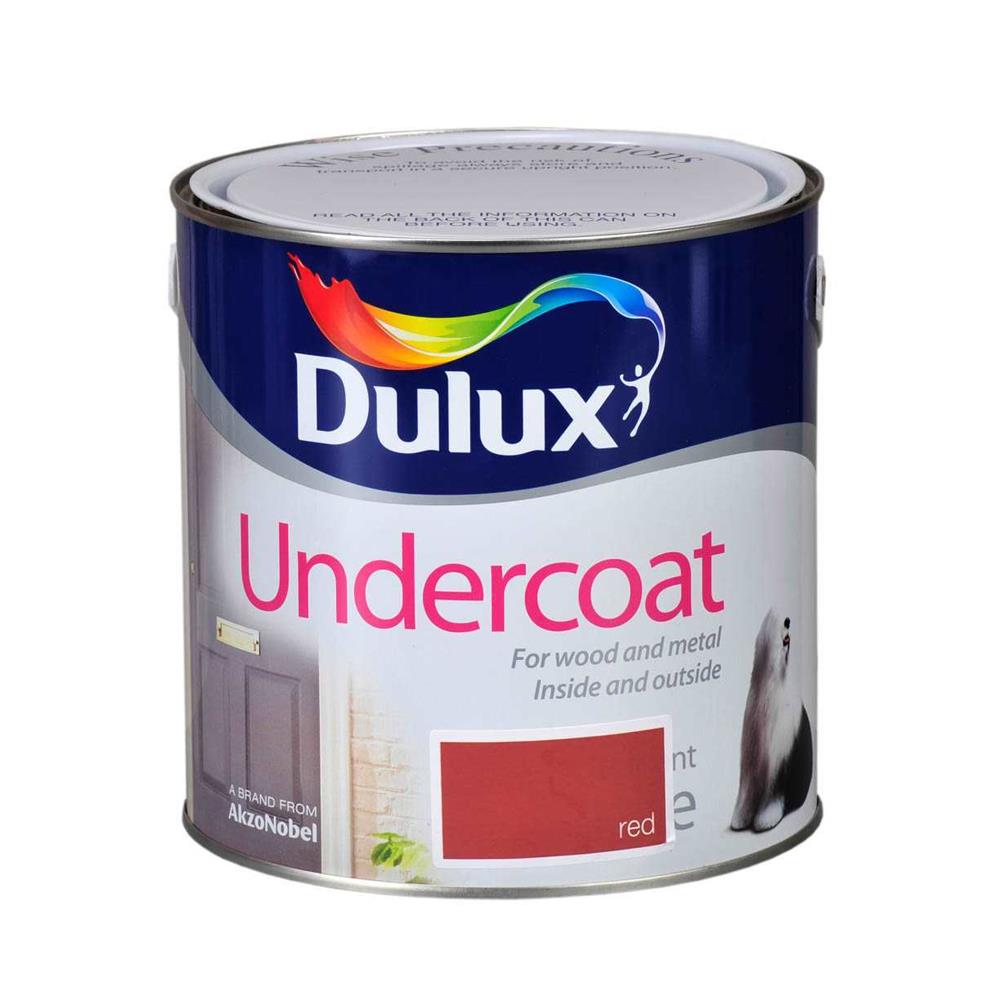 Dulux 2.5 Litre Undercoat Red 5084415 Heavins.ie