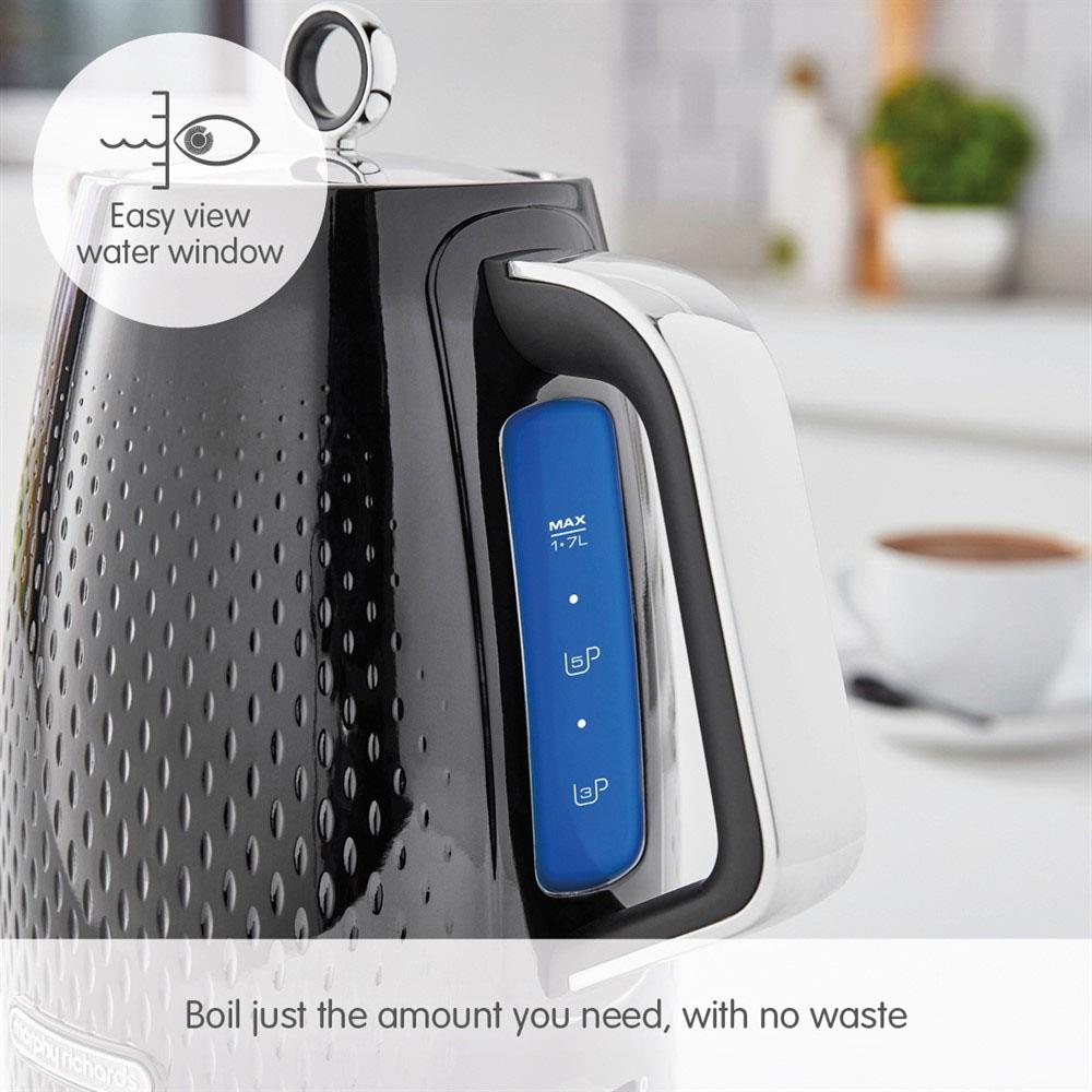 Morphy Richards Verve Kettle 1.7 Litre Black 103010 Heavins.ie