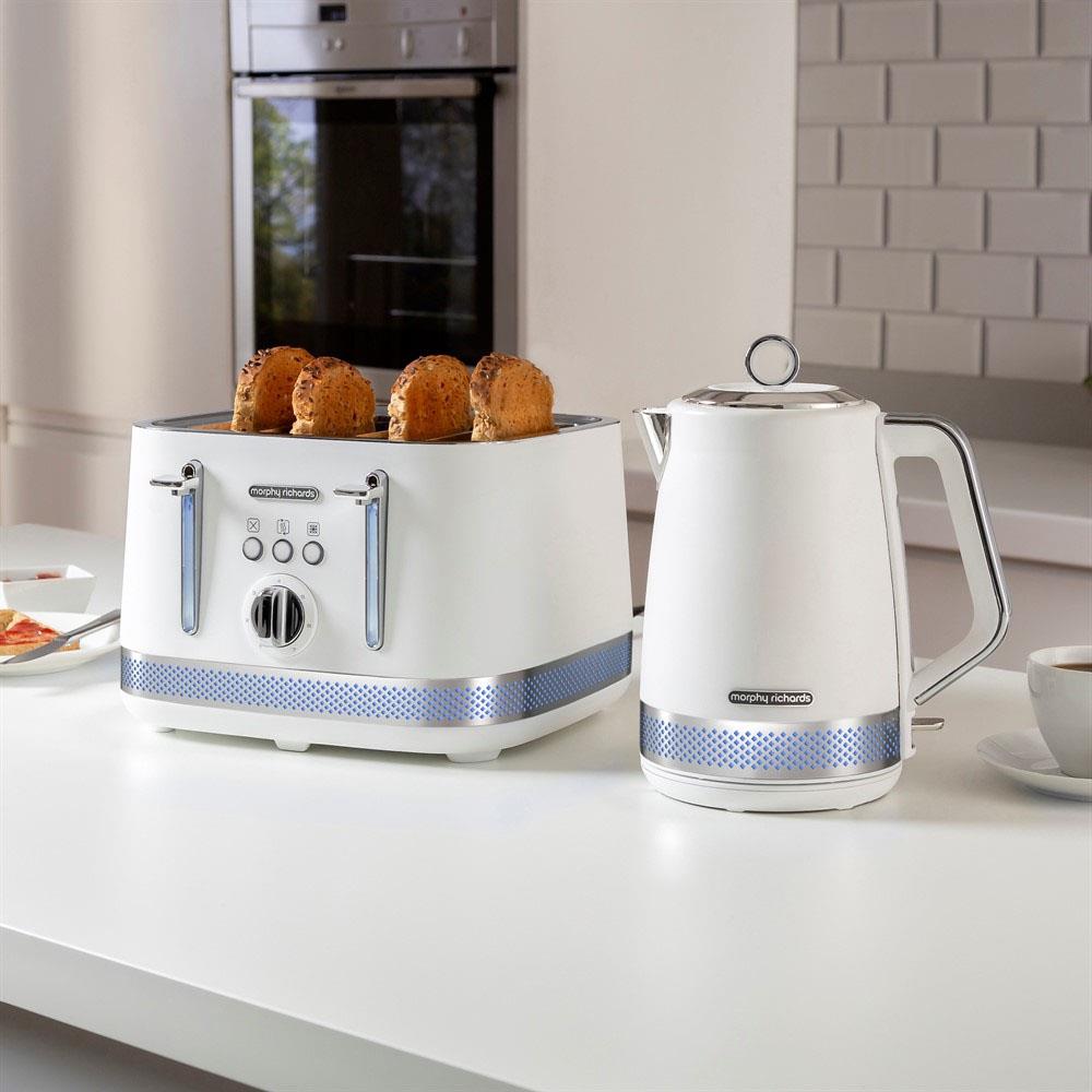 Morphy Richards Illumination 4 Slice Toaster White 248021 Heavins