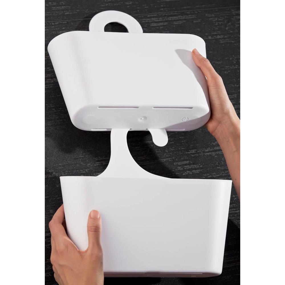 Croydex Hook On Plastic Shower Caddy White CRXPA120822 Heavins.ie