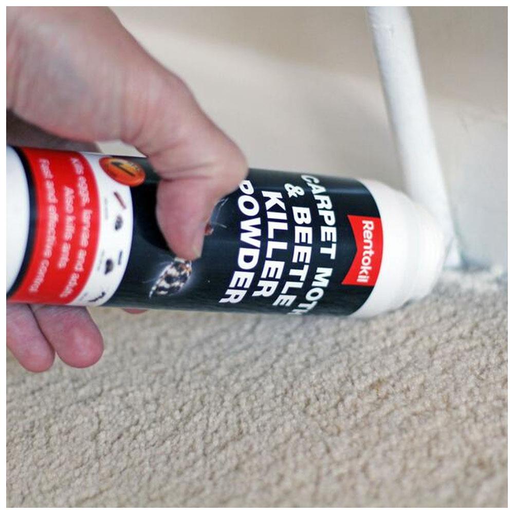 Rentokill Carpet Moth & Beetle Killer Powder 150g Heavins.ie
