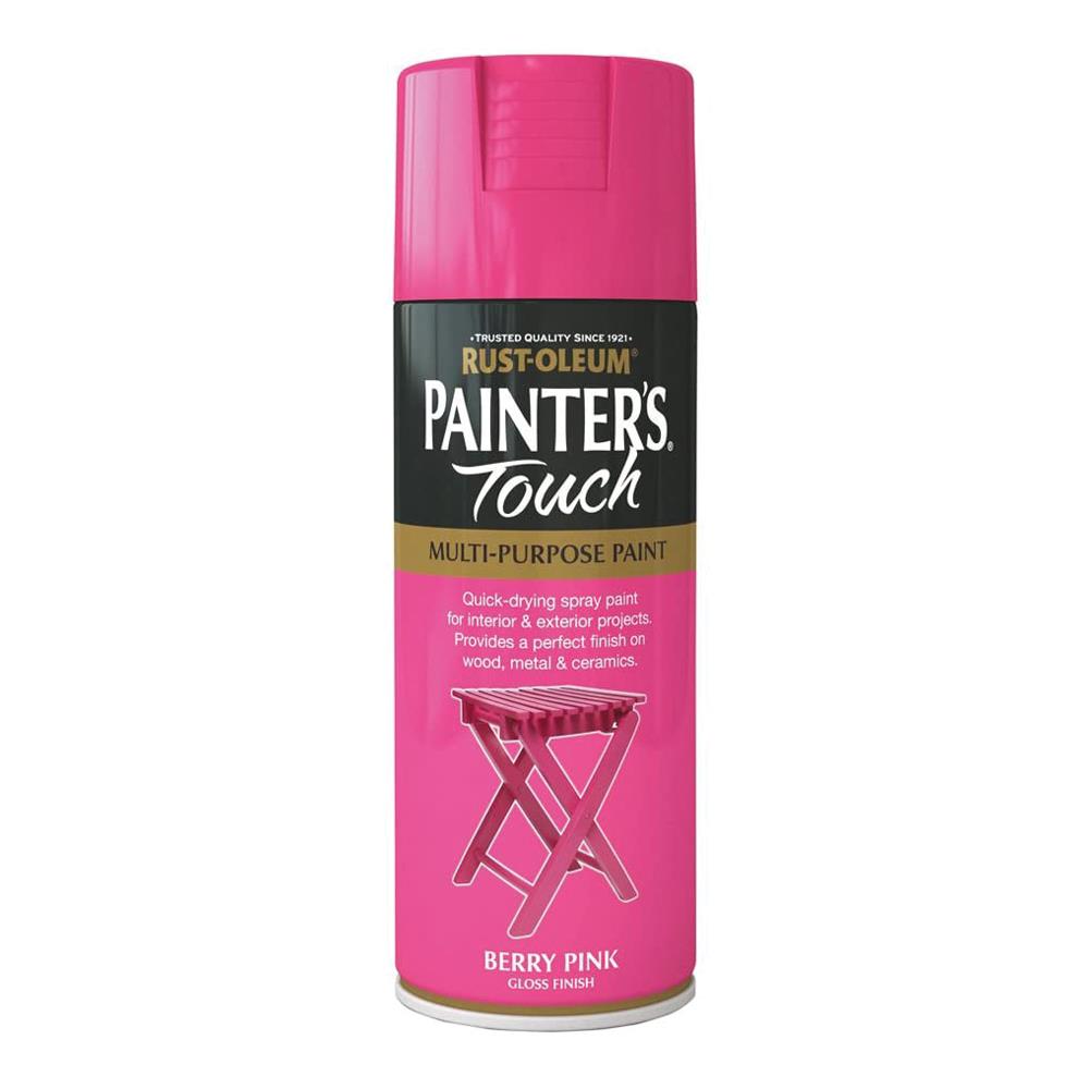 Rustoleum Painters Touch MultiPurpose Spray Paint 400ml Berry Pink