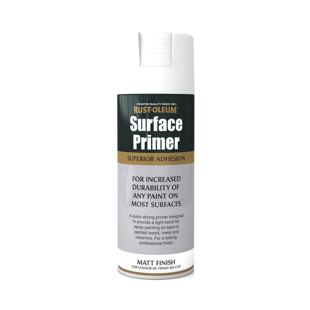 Rustoleum Superior Adhesion Surface Primer Spray Paint 400ml White