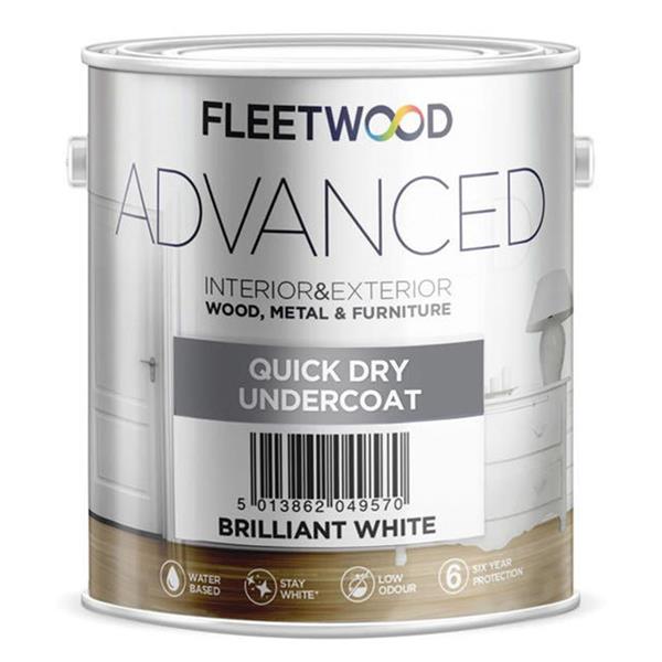 Fleetwood Advanced Quick Drying Undercoat 5 Litre White UNA50BW Heavins.ie