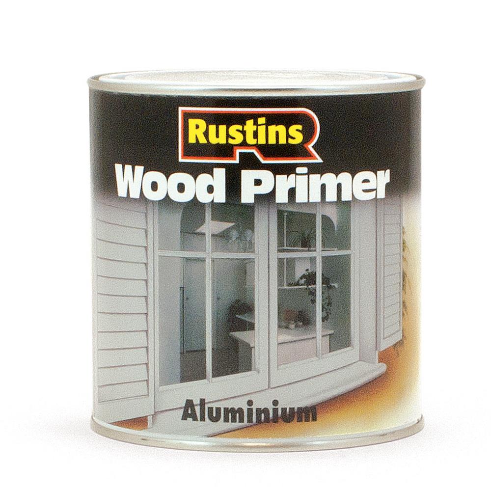 Rustins 250ml Aluminium Wood Primer Grey R020001 Heavins Euronics 