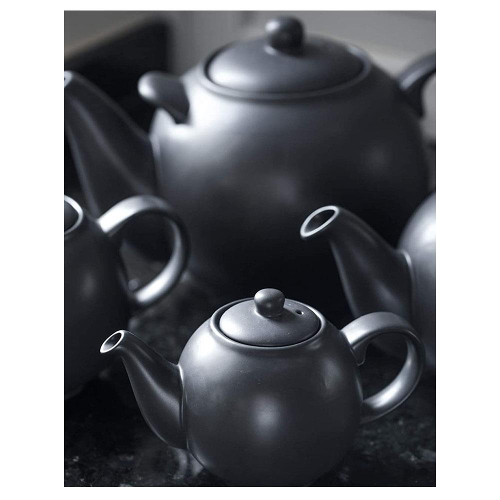 London Pottery Globe 4 Cup Teapot Matte Black 32180 Heavins.ie