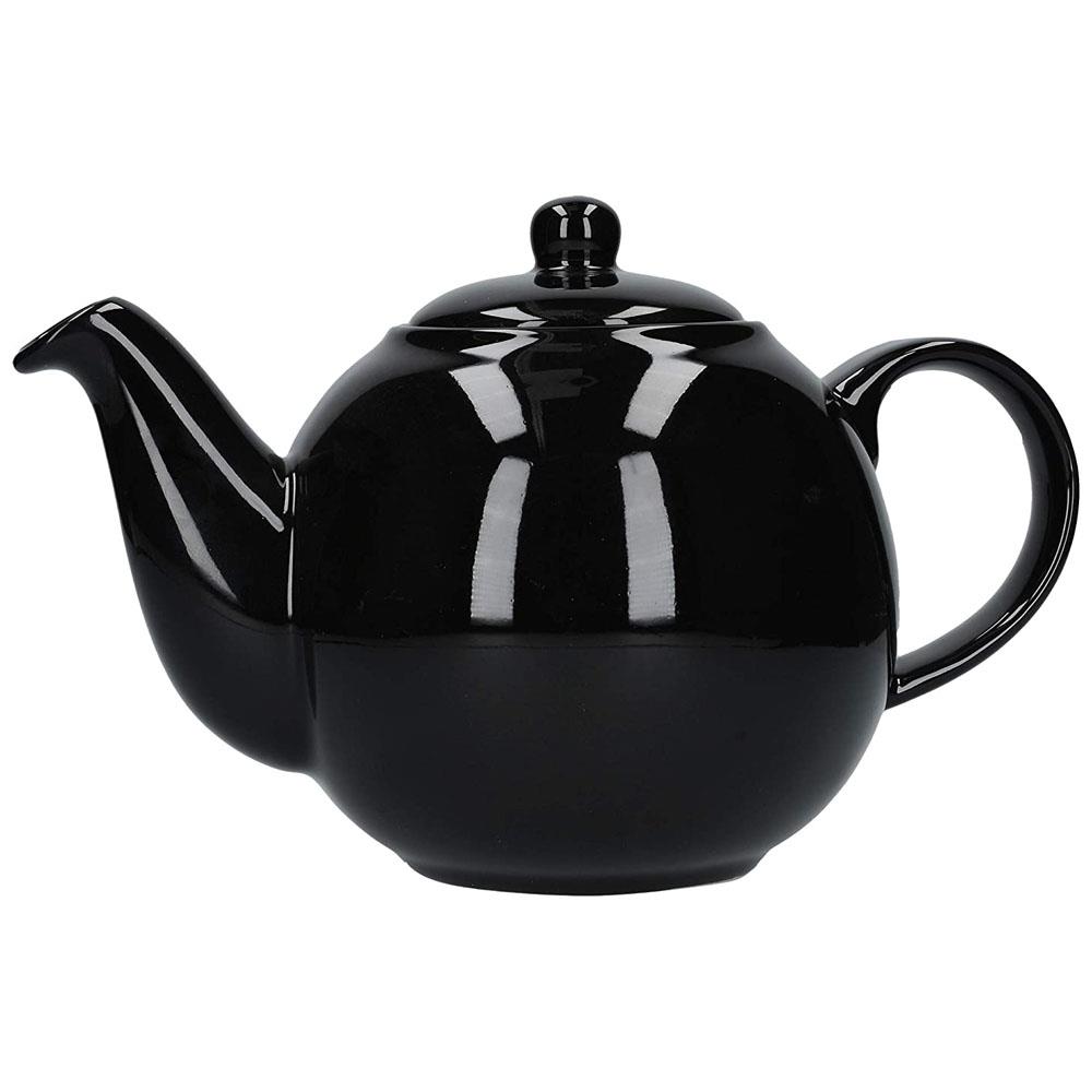 London Pottery Globe 6 Cup Teapot Gloss Black 30185 Heavins.ie