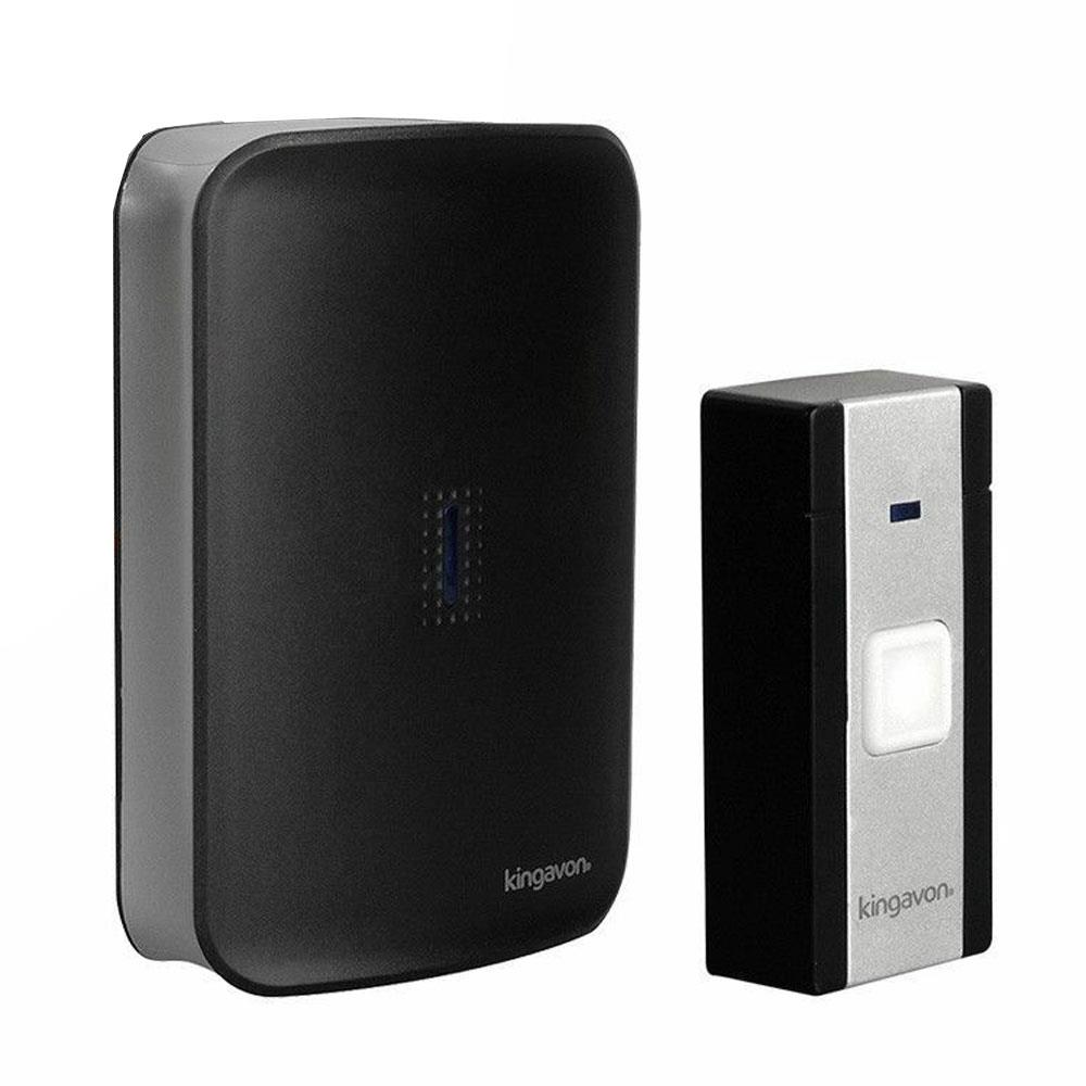 Kingavon Wireless Door Chime Bell Black DC108 Heavins.ie