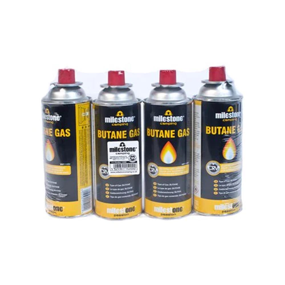 Milestone Butane Gas Canisters 220g 4 Pack 15200 Heavins.ie