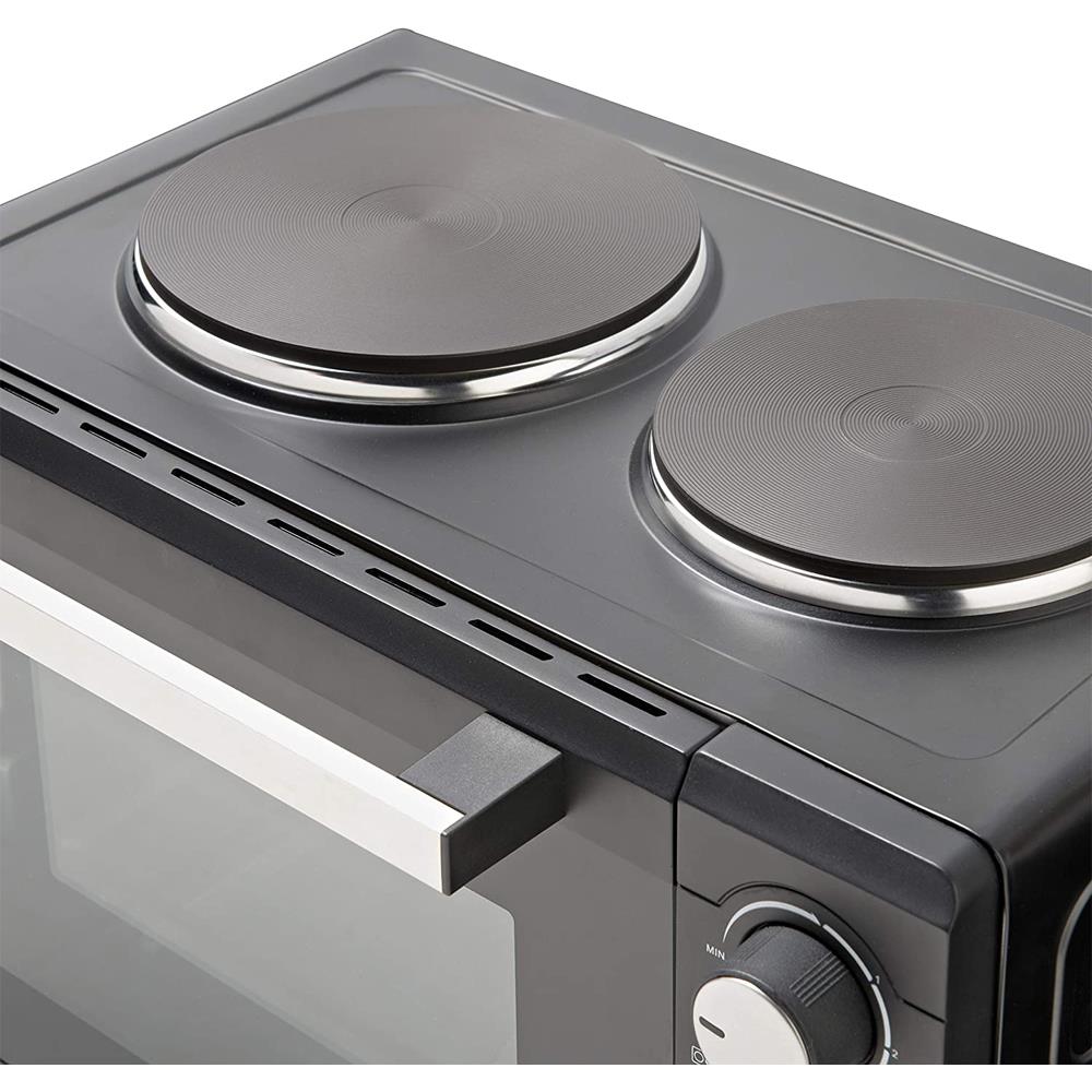 Quest Twin Hob Convection Table Top Oven 35379 Heavins.ie