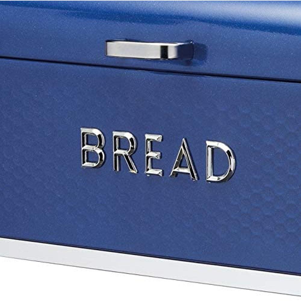 Lovello Textured Bread Bin Midnight Blue LOVBBBLU Heavins.ie