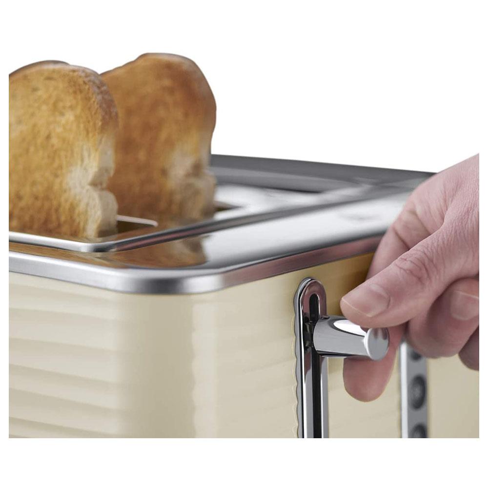 Russell Hobbs Inspire 4 Slice Toaster Cream 24384 Heavins.ie