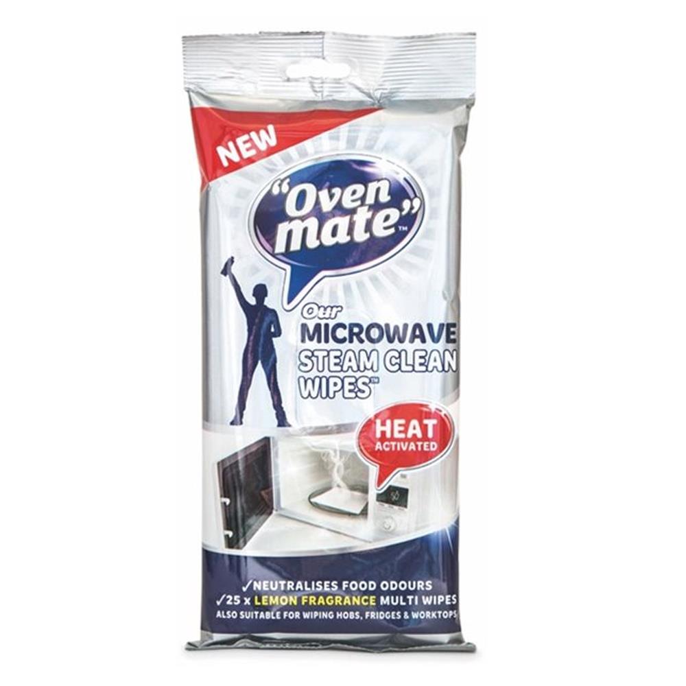 Oven Mate Microwave Steam Clean Wipes 25 Pack RM10106 Heavins.ie
