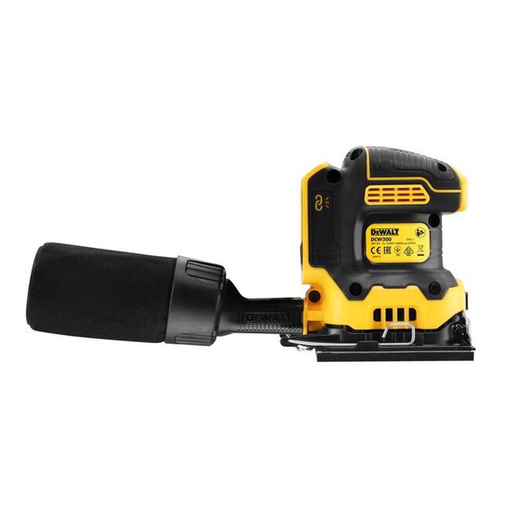 Dewalt DCW200N XR Brushless 1/4 Sheet Palm Sander 18V Bare Unit DEWDCW200N Heavins.ie