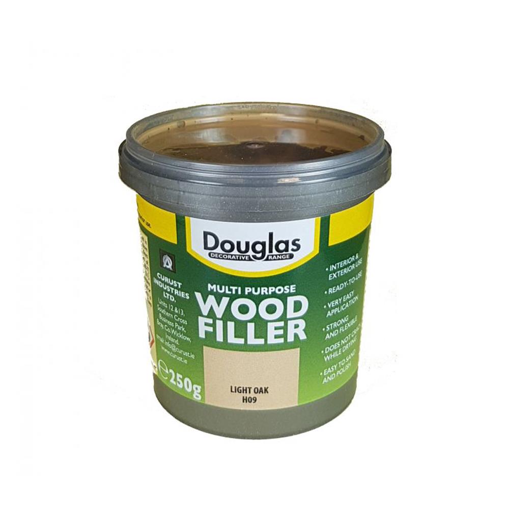 Douglas 250g Multipurpose Wood Filler Light Oak Heavins.ie