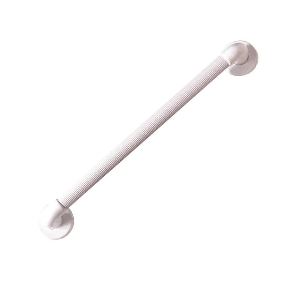 LIVING PLUS WHITE PLASTIC COVERED GRAB BAR 36MM X 600MM BS305600